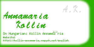 annamaria kollin business card